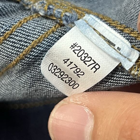 Spanx EveryWear Flare Jeans Women M MidRise Dark Wash Stretch Pullover Denim Y2K - Picture 7 of 8